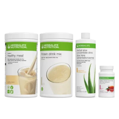 Herbalife (DUO) FORMULA 1 Healthy Meal Nutritional Shake Mix (Cookies 'n  Cream) with PERSONALIZED PROTEIN POWDER