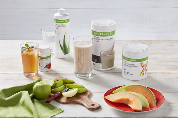 Daily routine with balanced nutrition products